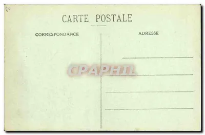 Bilhete postal antigo Guiscard A Igreja — Verso