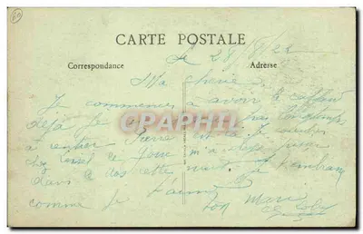 Guiscard (após a guerra) — Rue de l'ancien Château — Edição Castel — Verso