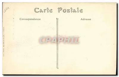 Crucificação — Estátua de Jesus carregando a cruz — Igreja de Bréteuil (Oise) — Edição Cartoux-Vimeux — Verso