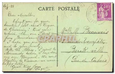 Compiègne - Widok na Urząd Miasta — Pernesquin, nr 347 — Rewers