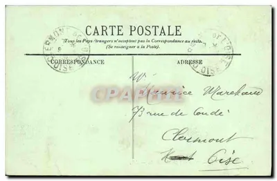 Compiègne — Plac Hôtel-de-Ville — LL, — Rewers