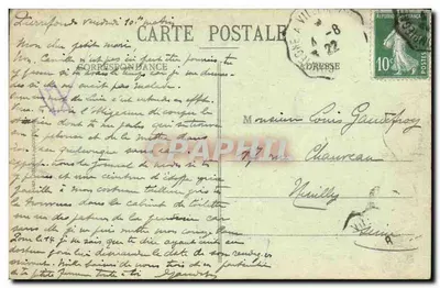 Pierrefonds — Wnętrze zamku — Statua Louisa d'Orléans — Decelle — Rewers