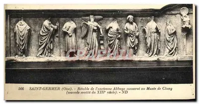 Saint-Germer (Oise) — Retábulo da antiga Abadia, segunda metade do século XIII — conservado no Museu de Cluny