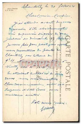 Chantilly. Dom Sylvii — L.V. & Cie — Rewers