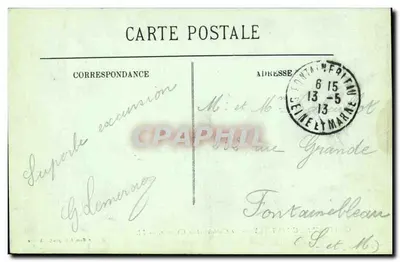 Zamek w Chantilly — Châtelet i kaplica — Wydawnictwo Gamel-Grigaut, Książnica — Rewers