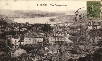 Givors — Vista Panorâmica — Editor F. Rivot, Lyon