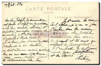 Villefranche-sur-Saône — Igreja de Nossa Senhora dos Pântanos — Carta postal n°7 — Verso