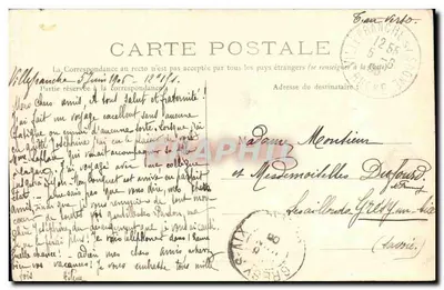 VILLEFRANCHE-SUR-SAONE — O Square — editor: C. P. A. n°8 — Verso