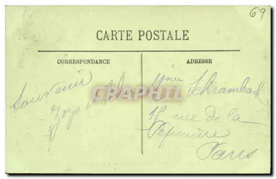 LYON. — O Parque da Tête d'Or. — As Armas da Cidade de Lyon. — LL. — N° 379 — Verso