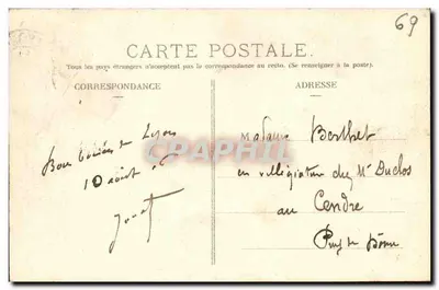 LYON. — Ponte de Ainay e Bairro de Saint-Quentin — P. Martel, editor, Lyon — Verso