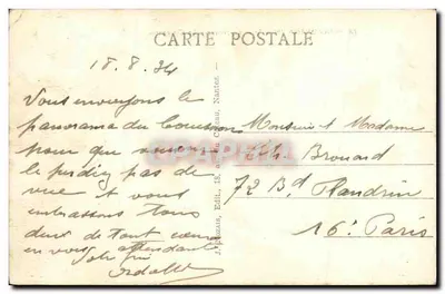 Pontorson (Manche) — De rivier Le Couesnon — J. Prouzaus, Nantes — Achterkant