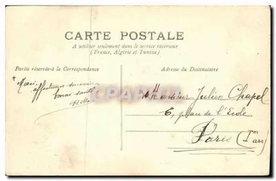Coutances - Kościół św. Nikodema — widok z abside — wydawca J.-B. Issh (Séme) nr 9 — Rewers
