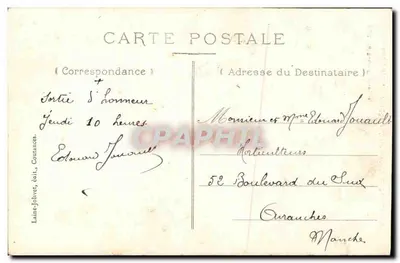 Coutances — Południowy portal katedry — Zbiór Bazin Coutançais — Rewers
