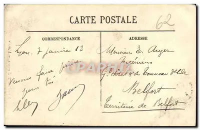 Lyon — Najświętsza Maryja z Fourvière — Absydę — LL — Rewers