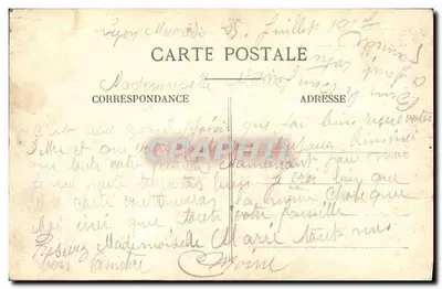 LYON - Place Bellecour y Iglesia de la Caridad — editor LANGE (n° 5152) — Reverso