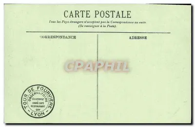 LYON — Facciata di Notre-Dame de Fourvière — LL. N° 179 — Verso