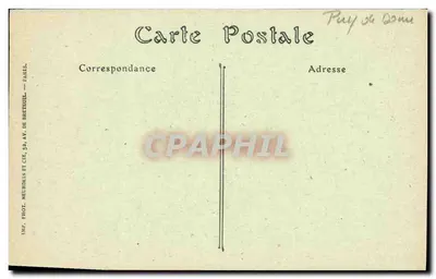 Clermont-Ferrand — Widok zbudowany z Kościoła św. Piotra (strona południowo-zachodnia) — JND Phot. — Rewers