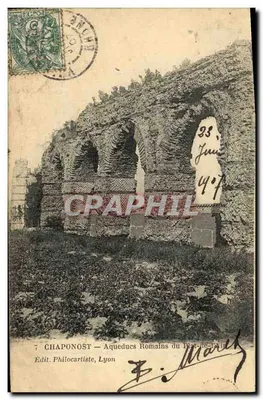 Chaponost — Aquedutos Romanos do Plat-de-l'Ain — Ed. Philocartiste, Lyon