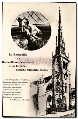 Nossa Senhora dos Marais — A Gargouille « A Luxúria » — Éditions L'Économiste, Bron (Rhône)
