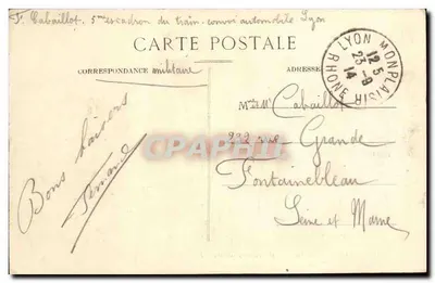 LYON — Place du Pont e Cours Gambetta — E.R. — Verso