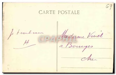 LYON - Paleis van de Beurs. « De Rhône en de Saône », van Vermare — Achterkant