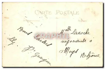 LYON — Bazylika N.D. de Fourvière — Ogólny widok — Carrier, wyd., model zarejestrowany — Rewers