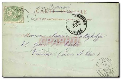 Lyon — A Praça dos Jacobinos — Papelaria Dutrand, n°11 — Verso