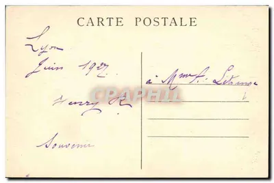 LYON — Montée Saint-Barthélemy — Wnętrze kaplicy Sainte-Philomène — Rewers