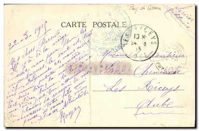 La Cascade des Pardons — Okolice La Bourboule i Mont-Dore — L'AUVERGNE PITTORESQUE n°2328 — Rewers