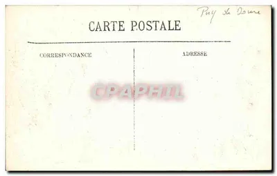 Col de Ceyssat — Estrada acessível aos automóveis — editor Gliché, Lyon — Verso