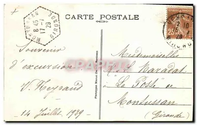 Pointe-de-Grave (Gironde) — Lafayette-monument — M. D. — Achterkant