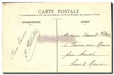 Côte d'Argent - zachód słońca — BR-879, wydane przez G. Régnier — Rewers