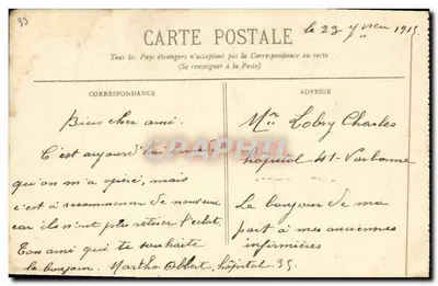 Bordeaux - Algemene uitzicht van de Rade, genomen vanaf de Torre Saint-Michel - BR - 322 — Achterkant