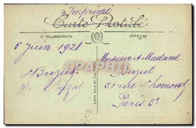 Bordeaux — Quais w widoku z Place de la Bourse — Widok ku Wieży Świętego Michała — Wydawca LL, nr 112 — Rewers