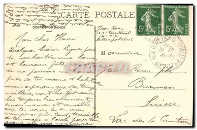 NANCY — Beeld van Jeanne d'Arc — IMP. ROTYER — Achterkant