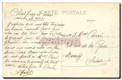Nancy — Porta Notre-Dame-des-Champs ou da Citadelle (1590) — Estátua de Carlos III, por G. Viard (1863) — Editor Loyer e Cie, Nancy — Verso