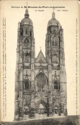 Basílica de St-Nicolas-du-Port-en-Lorraine — A fachada (século XVI) — A. Noroy, fotógrafo