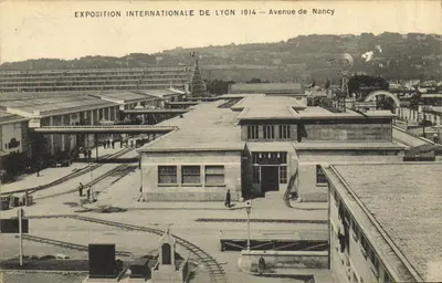 पुराना पोस्टकार्ड लियोन एवेन्यू दे नैंसी अंतरराष्ट्रीय प्रदर्शनी 1914