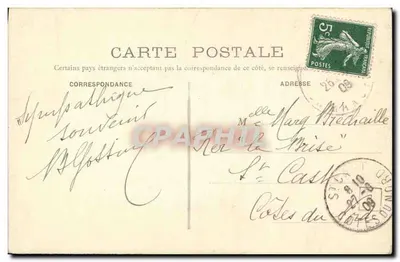 Mont-Saint-Michel — Schody Abbatialne — A. l'Hermine, n°44 — Rewers
