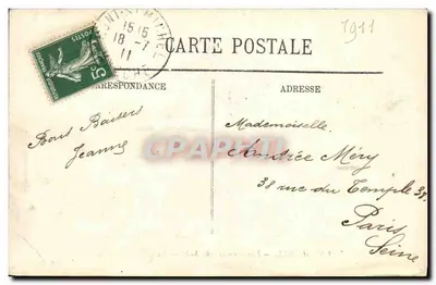 Le Mont Saint-Michel — Vue générale (côté Sud) — Édition de l'Abbaye — Verso