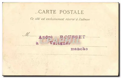 Arredores de Cherbourg — Estudo de Ondas capturado nos Rochos de Omonville la Rouge — C. F. n°1722 — Verso