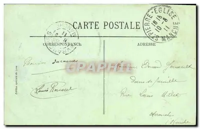 Cherbourg — Molo — LL — Wydanie specjalne z Lure, n° 175 — Rewers