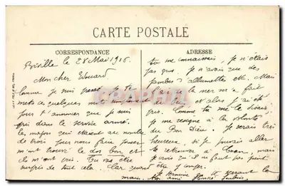 Cherbourg — Kwatera Proteau, 25. Regiment Piechoty — L.L. — Rewers