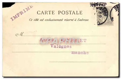 Cherbourg — O Anteporte e o Caligny — G. F. — n°65 — Verso