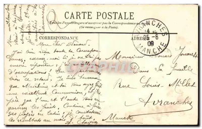 Cherbourg — A Estátua de Napoleão I — por Le Véel (detalhe) — Verso