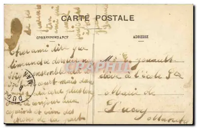Avranches - Ruïnes van de oude kathedraal — Lib. Lechaplaïs, serie-nummer niet zichtbaar — Achterkant