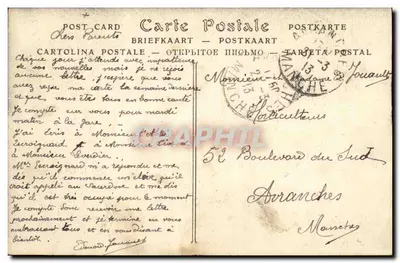 Mortain — Antiga Abadia Branca, o Claustro e a Capela — ND Hot. — Verso
