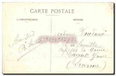 Corbie - Plac Thiers — widok katedry — Vve Grare, Wydawca — Rewers
