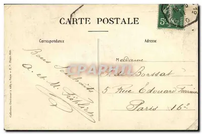 Bilhete postal antigo Environs d Ailly Noye Folleville Les Fonts baptismaux — Verso