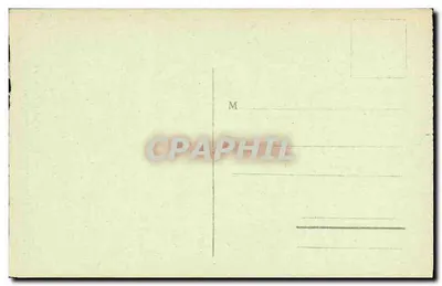 Bilhete postal antigo Albert A basílica Nossa Senhora de Brebieres antes do bombardeio Militaria — Verso
